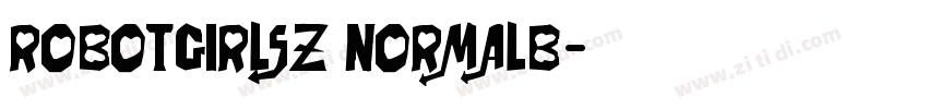 RobotGirlsZ NormalB字体转换